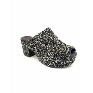 NEW CHOCOLAT BLU women's gwyn platform clog in brown multi tweed